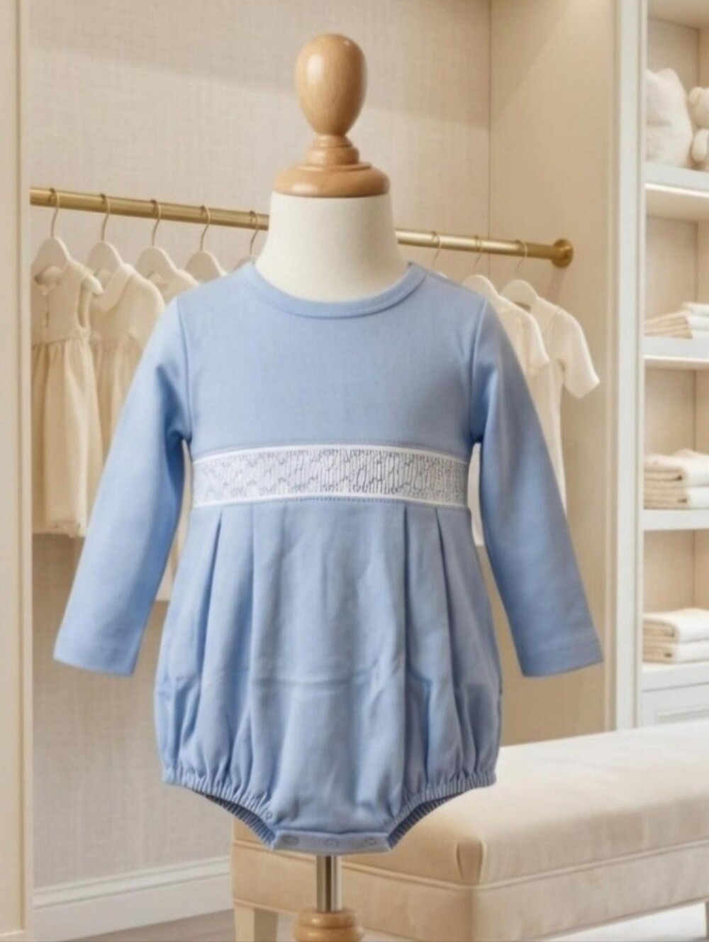 The Beaufort Bonnet Company Bradford Bubble Smocked Pima Cotton